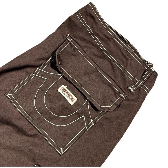 New True Religion Men's Cargo Pants Size 36 Bracken‎ Brown 108335 - Picture 1 of 8